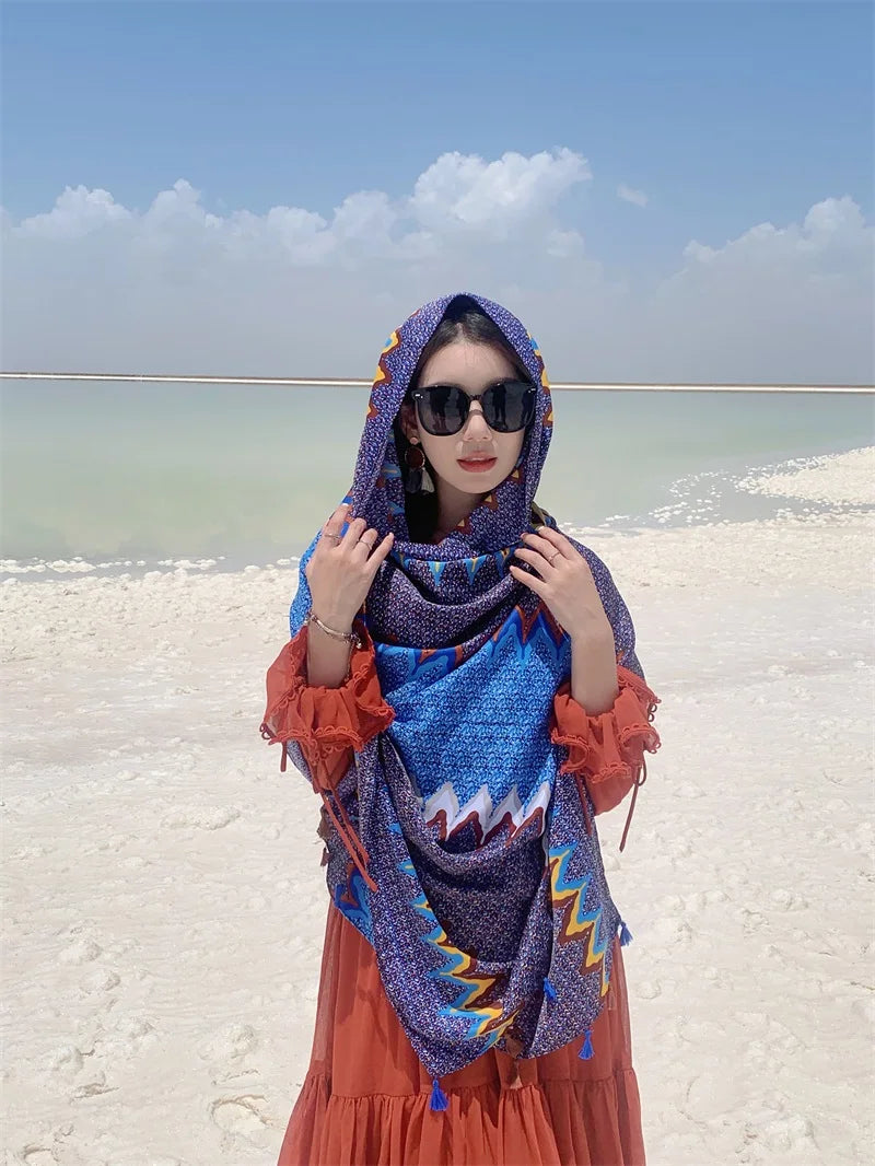 17 Styles 90x180cm Travel Beach Sunscreen Scarve Bikini Large Shawl Sarong Wrap Scarf Women Brazilian Swimsuit Bathing Cover-ups