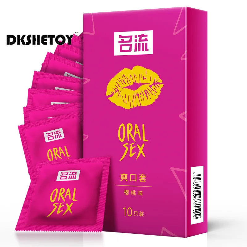 Blowjob Oral Sex Condom adult sex toys 52mm Standard Fit Personage condoms natural latex rubber cock Penis cove sleeve pleasure - Seprincess