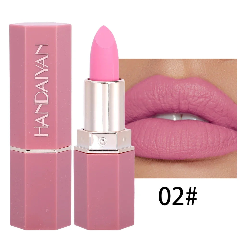 Nude Velvet Matte Lipstick Lasting Waterproof Color Rendering Non-stick Cup Lipstick Lips Liner Pencil Korean Makeup Cosmetics - Seprincess