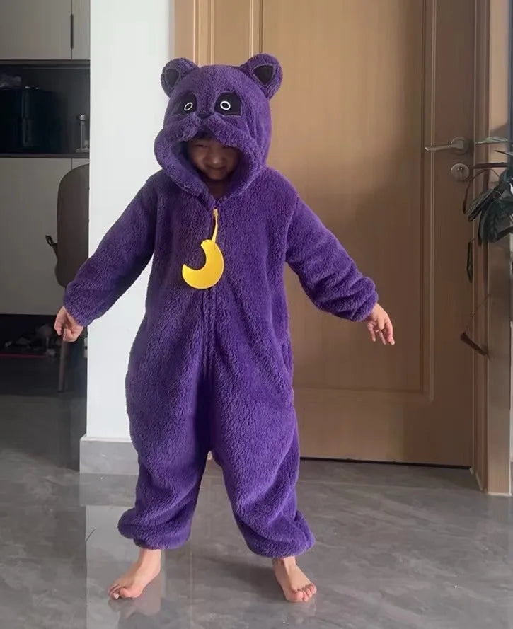 Teletubbies Autumn Winter Pajamas Cosplay Costumes Soft Long Sleeves One-piece Pajamas Laa Home Clothes Christmas Party Gift - Seprincess