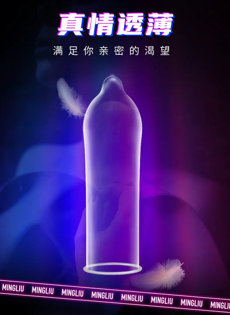 24Pcs Passion Condoms Ice Fire Feeling Penis Sleeves Ultrathin Lasting Condom Contraception Erotic Goods for Couple Sexshop - Seprincess