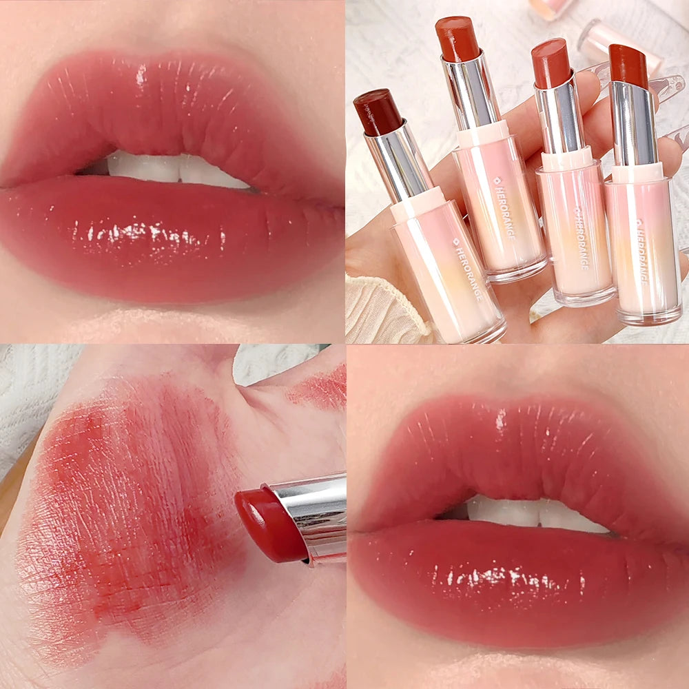 8 Colors Mirror Moisturizing Lipstick Plumping Lasting Non-stick Cup Hydrating Crystal Lip Tint Water Light Lips Makeup Cosmetic - Seprincess