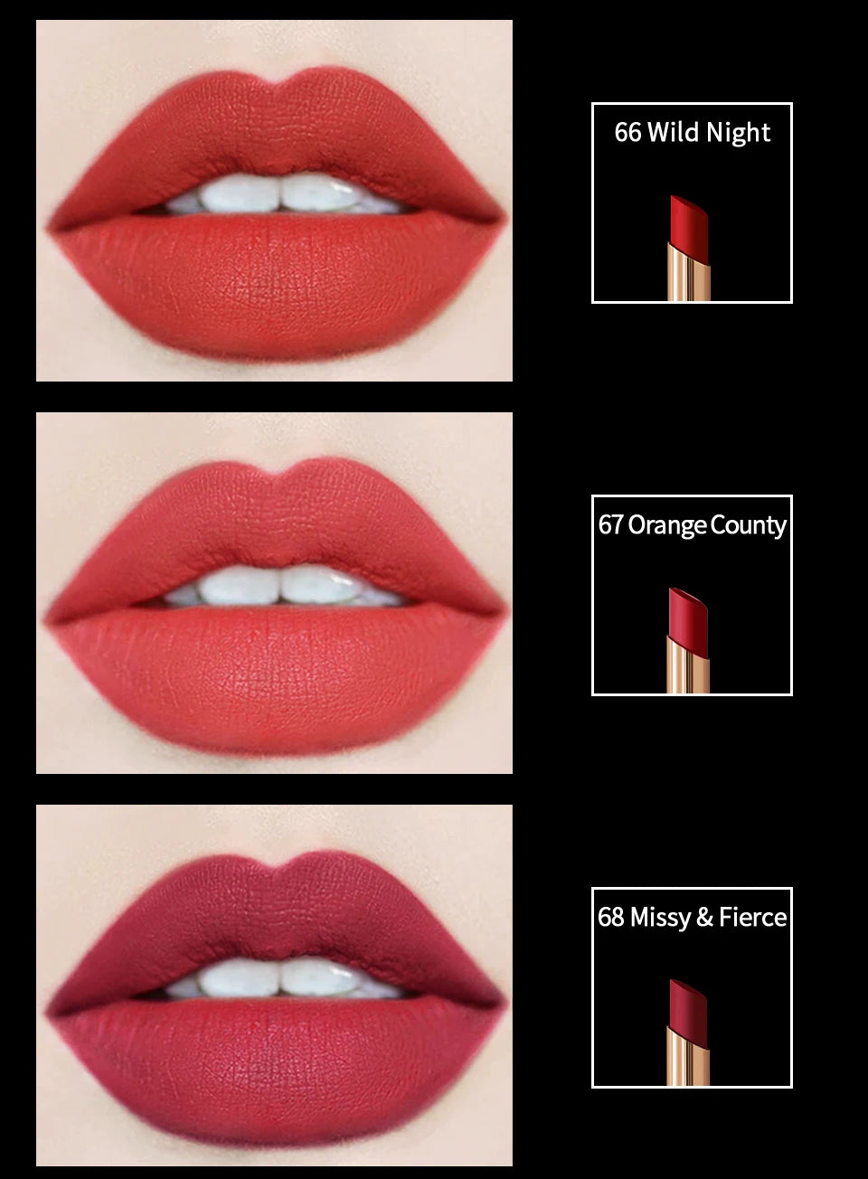 CHARMACY 16 Colors Luxury Long Lasting Matte Nude Lipstick Waterproof Easy to Wear Velvet Lip Stick for Women Makeup Cosmetic - Seprincess