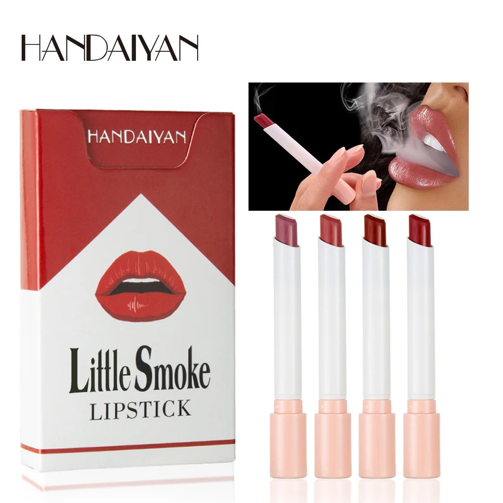 Handaiyan matte lipstick 4pcs/set velvet small cigarette lipstick set that is not easy to fade - Seprincess