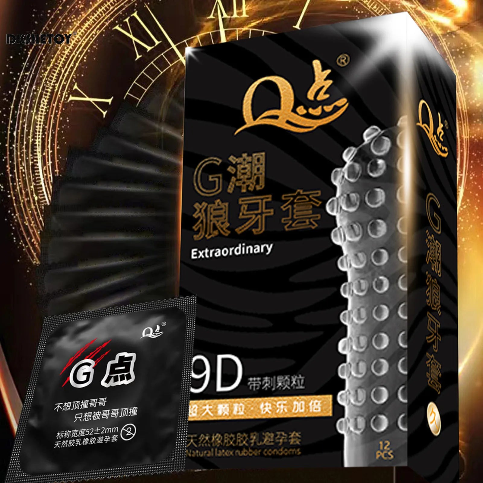 9D Big Dots Condoms for men delay ejaculation spikes dottet Hyaluronic Acid Super Lubricated Condoms Adult supplies for 18+ - Seprincess