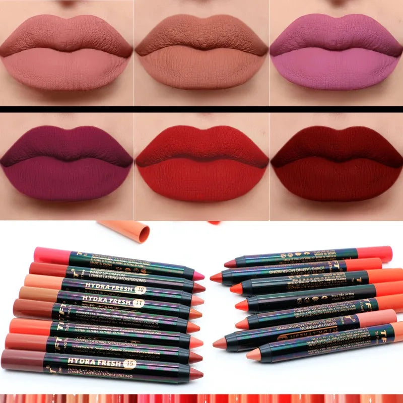 1PC Velvet Matte Lipstick Long Lasting Waterproof Sexy Lipbalm Non-Stick Lip Tint Lip Pencil Makeup Cosmetics for Women - Seprincess