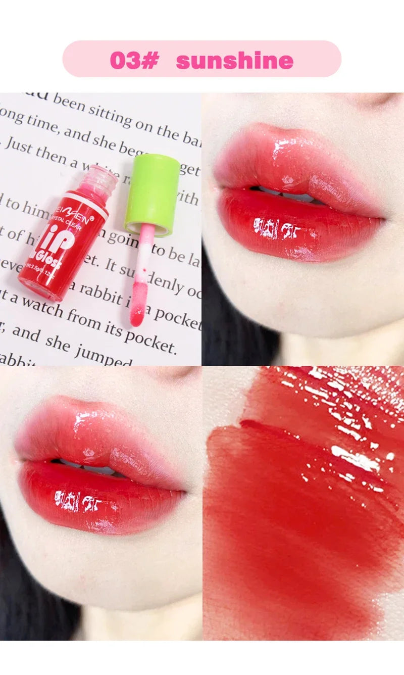 6PCS Moisturizing Lip Gloss Transparent Lip Oil Hydrating Lip Glaze Lip Plumper Hydrating Make Up Liquid Lipstick Lips Cosmetics - Seprincess