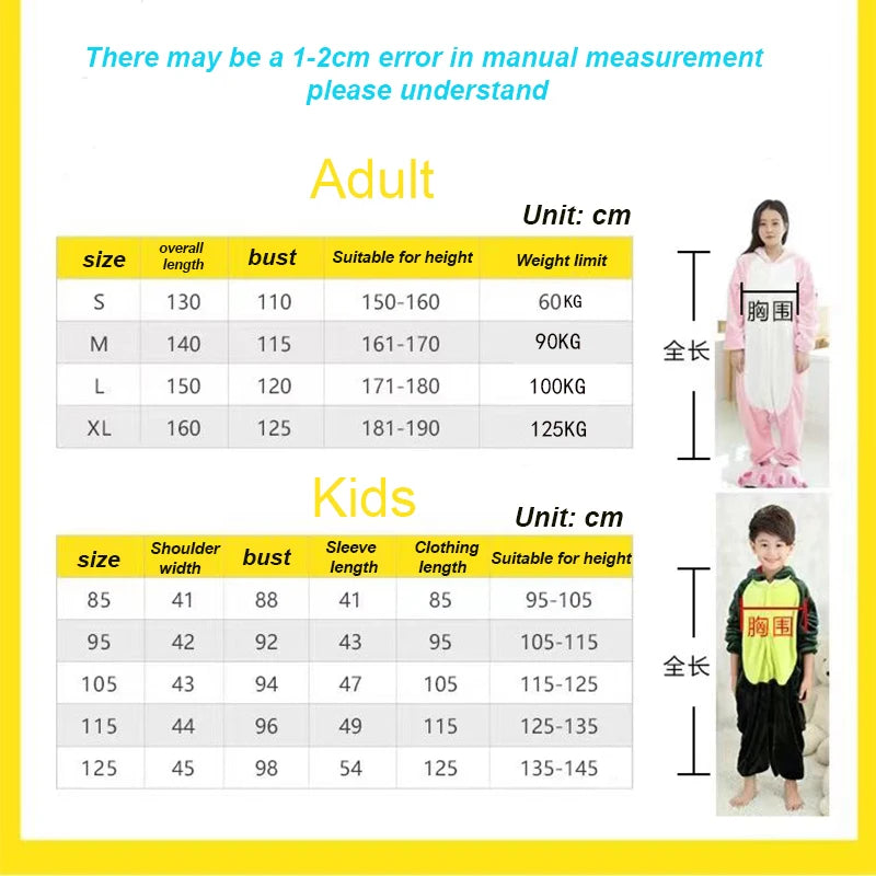 Cartoon Kids Teletubbies Costumes Jumpsuit Costume Adult Onesie Pajamas Unisex Animal One-Piece Costume Cosplay Sleepwear - Seprincess