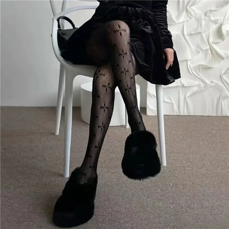 New Women's Sexy Patterned Fishnet Pantyhose Slim Legs Long Mesh Socks Fish Net Nylon Tights Ladies Transparent Body Stockings