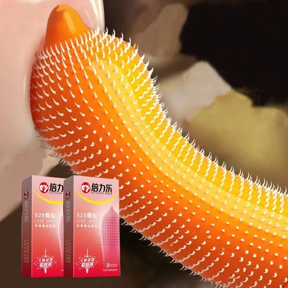 5D Dotted Condoms Thread Ribbed G-Point Latex Ultra Thin Condom Orgasm Contraceptives Stimulate Vaginal Penis Sleeves Sex Toys - Seprincess