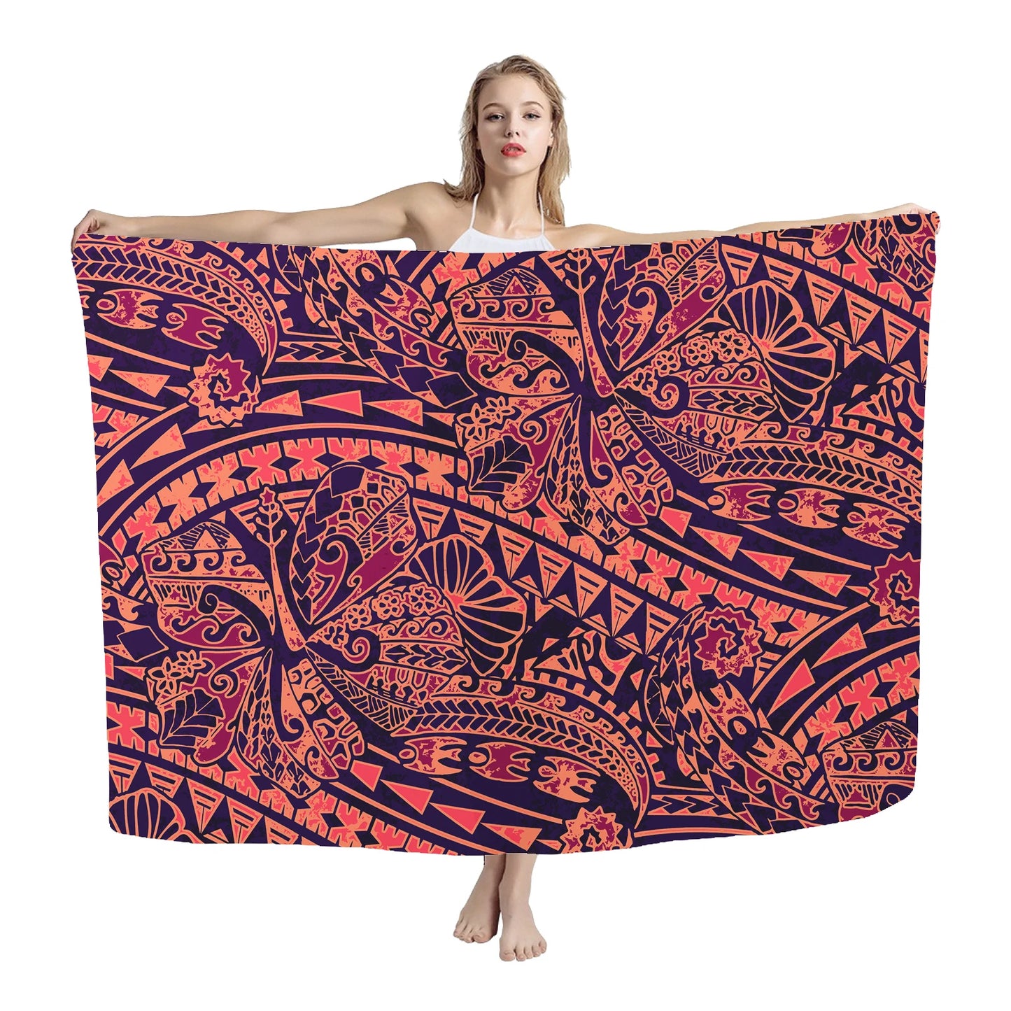 Custom design cover up swimwear cheap printed sexy mature women ladies beach sarong pareo hawaii pareos beach - Seprincess