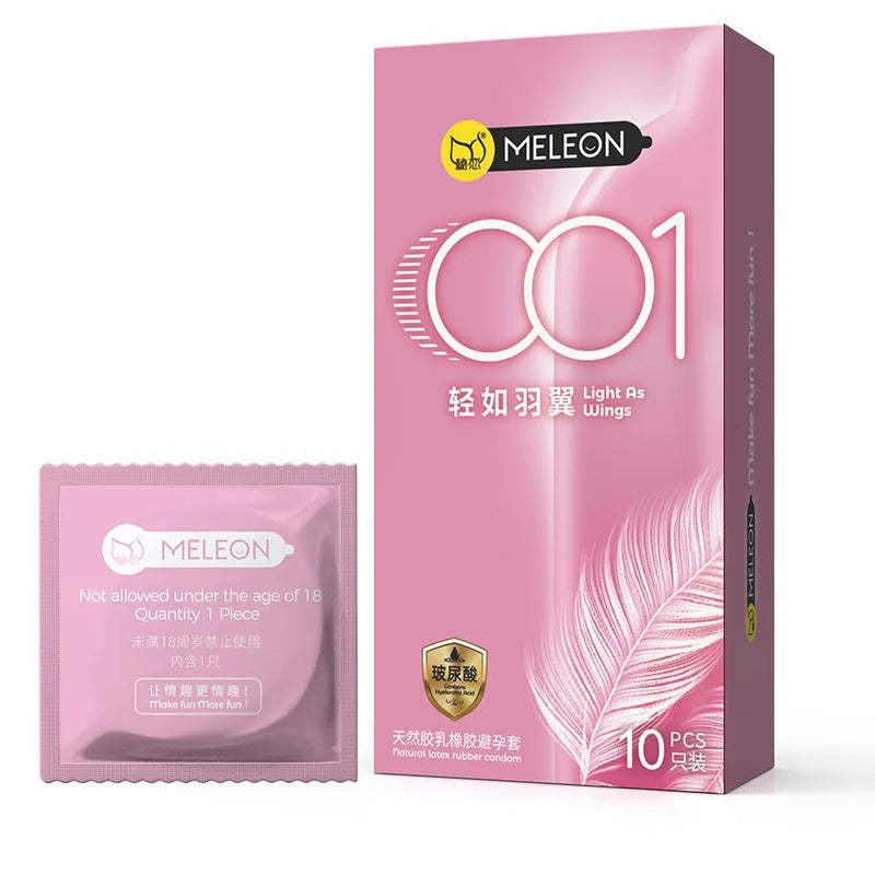 OLO 0.01 Ultra Thin Condoms For Men Long Sex Ejaculation Delay Ice Hot Feeling Latex Condom Penis Sleeve Sex Toys For Adults 18