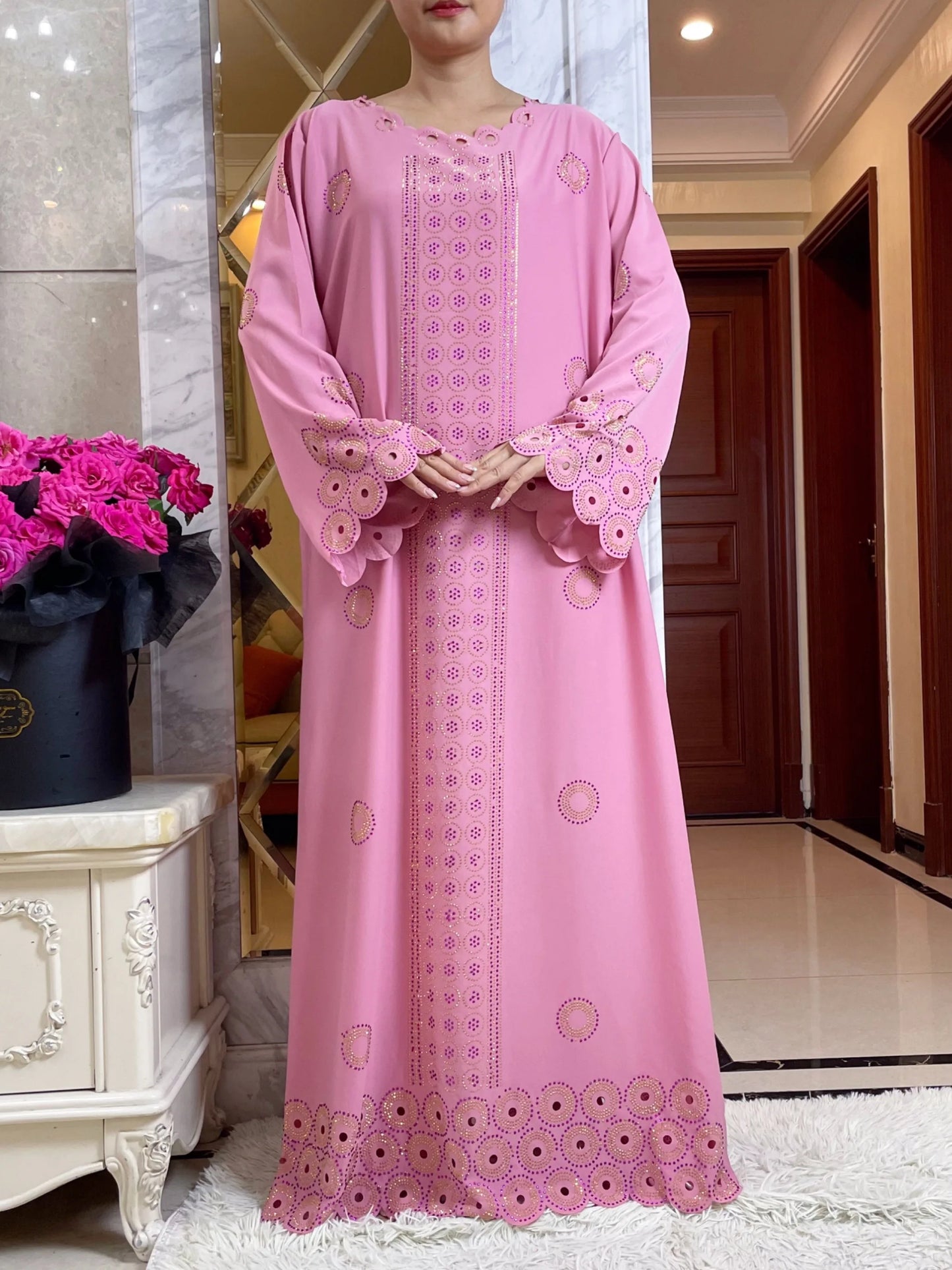 2024 Autumn Women Elegant Dresses Dubai Party Outfits Long Sleeve  Dashiki Muslim Women High-grade Comfort Fabric African Abaya - Seprincess