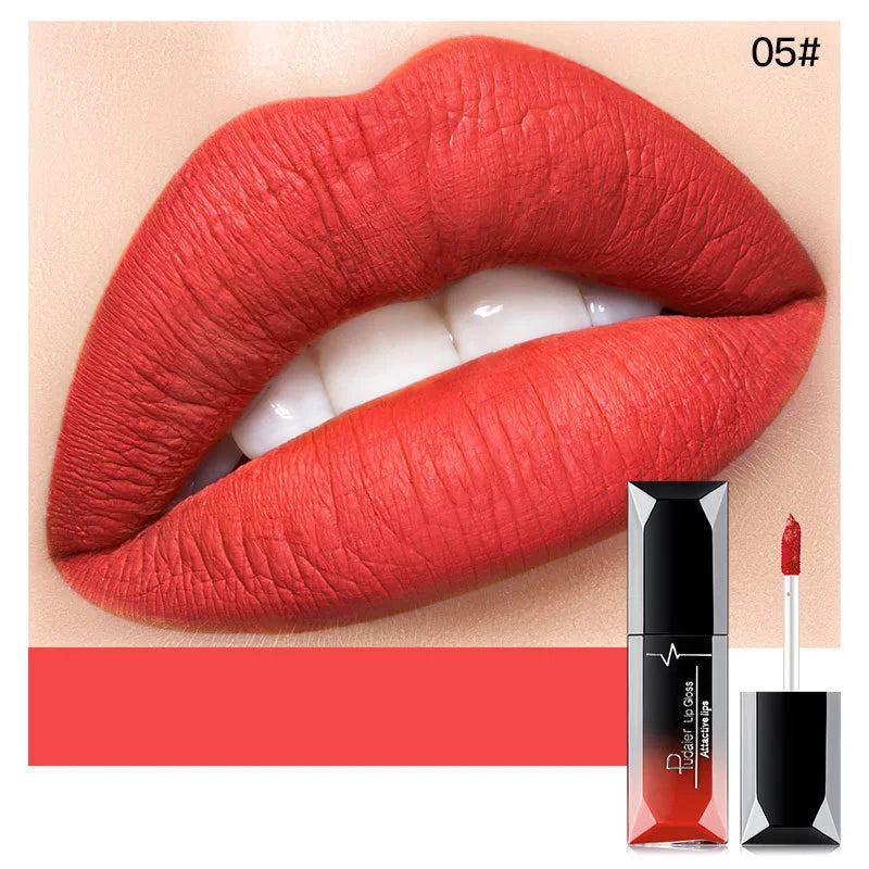 Korean Makeup Matte Lipstick Lip Stain Jelly Cheap Low Price Freeshiping Long Lasting 24 Hours Waterproof 24h Lips - Seprincess