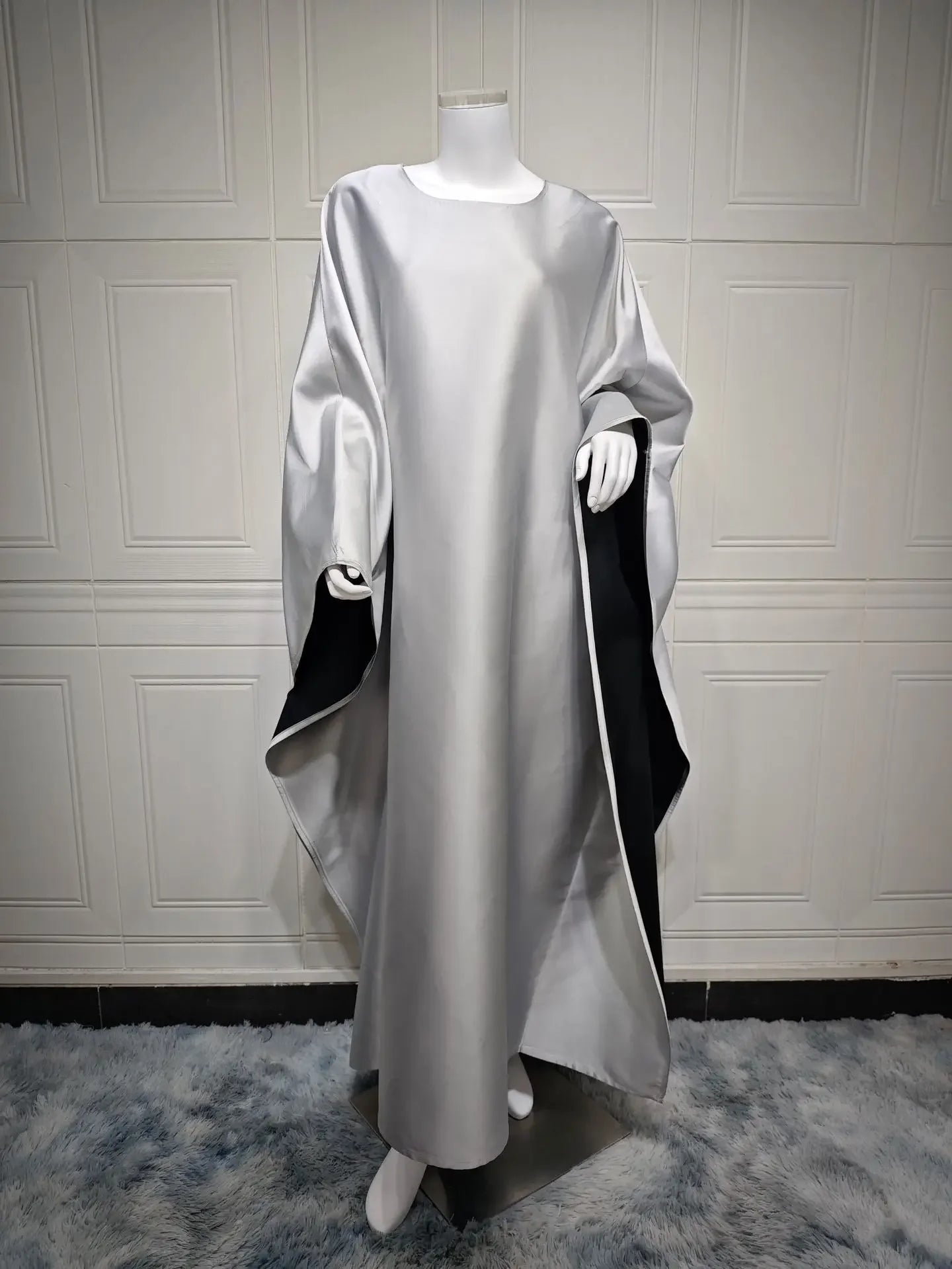 Plain Abaya Butterfly Dress Fashion Abayas for Women Dubai Turkey Muslim Party Dresses Islamic Modest Clothes Arabic Kaftan Robe - Seprincess