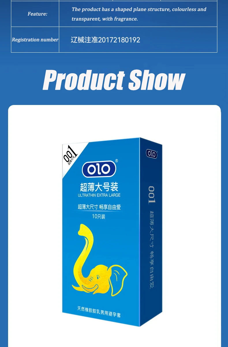 55/56mm Condoms Extra Large More Lubricant Thin Fitter Sex Toys Penis Sleeve for Penis Cock Goods for Adults Intimate Goods - Seprincess