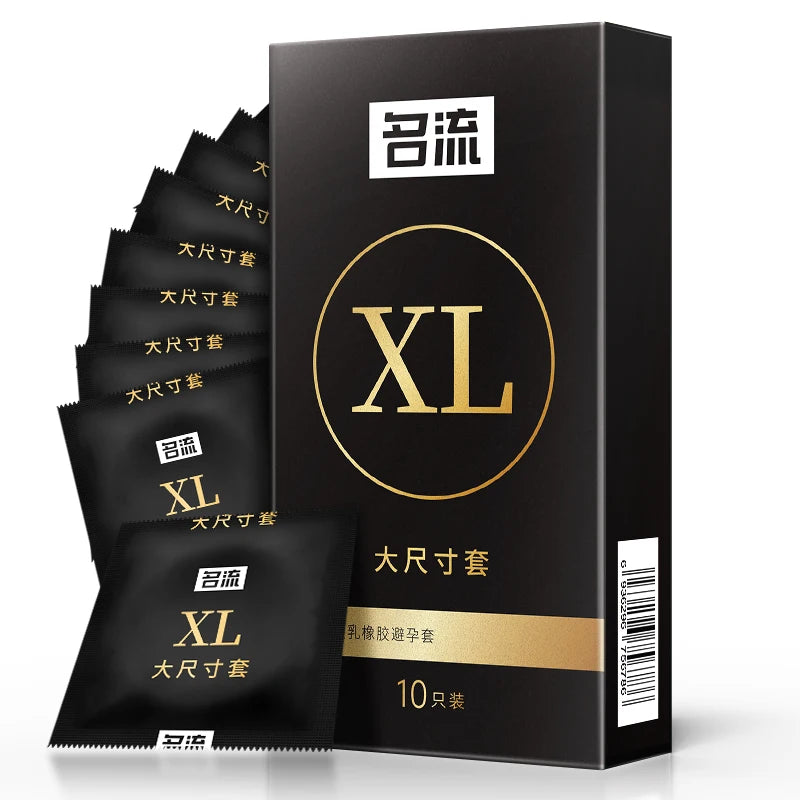 Large Size Condoms 10PCS Big XXXL Sex Toys Safe Sex Life Contraception Supplies for Men Big Penis Cock Sleeves Ultrathin Smooth - Seprincess