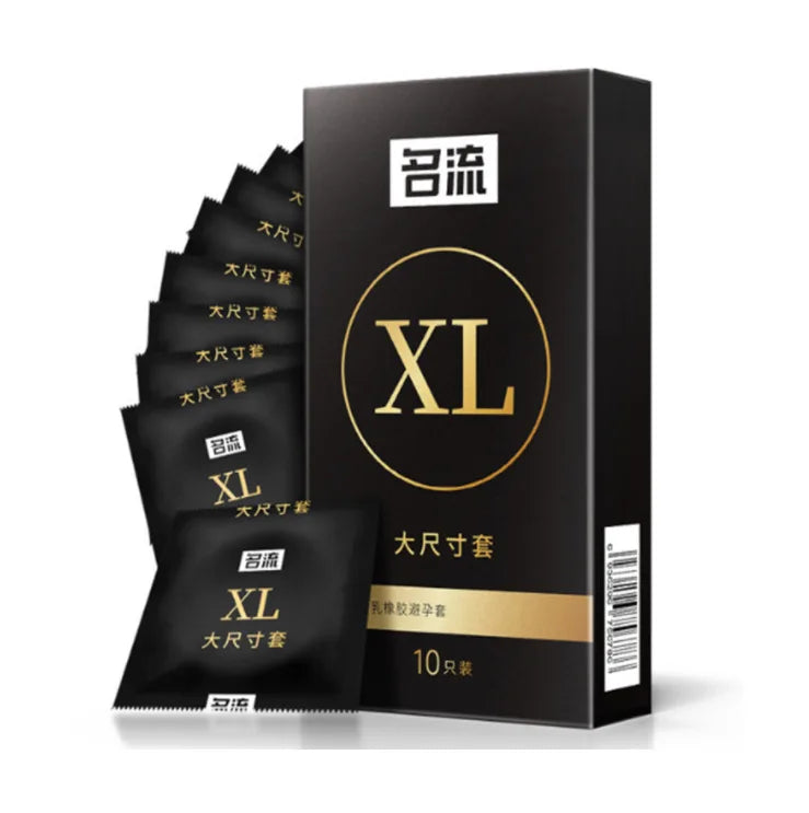 Ultra Thin Large Condom 55/56/58/60mm Penis Sleeves Condom Lubricant Glossy Natural Latex Adult Erotic Safer Sex Products