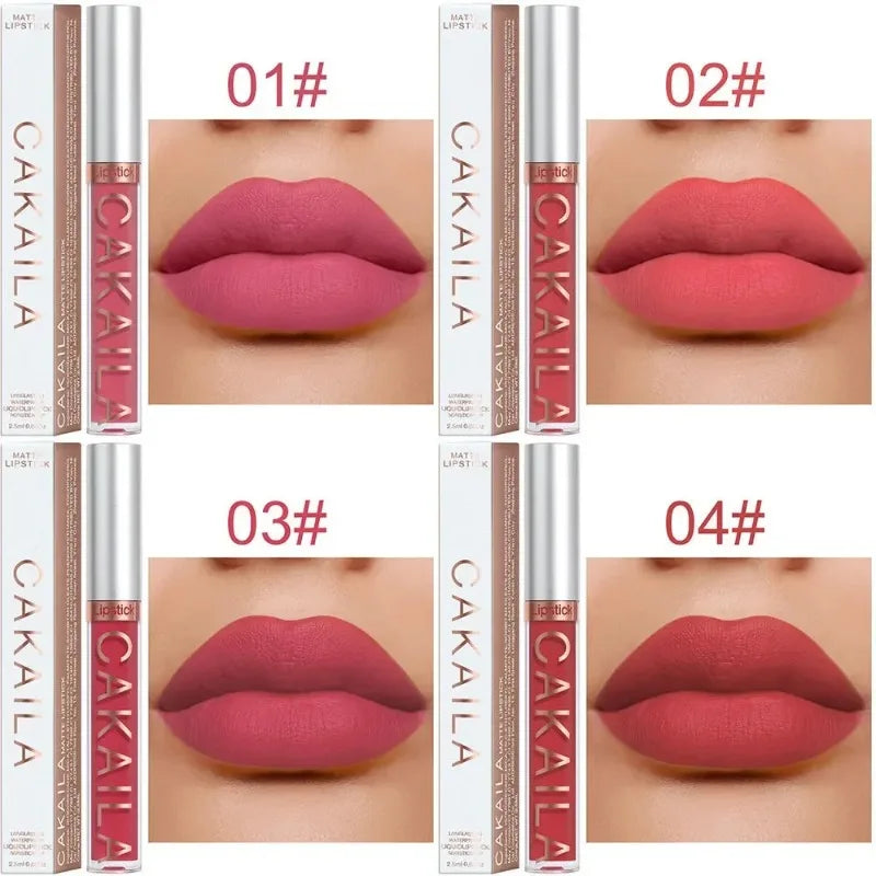 Matte Pink Velvet Lipstick 18 Colors Lip Gloss Long Lasting Non-marking Red Sexy Waterproof Liquid Lipsticks Lip Makeup Cosmetic - Seprincess