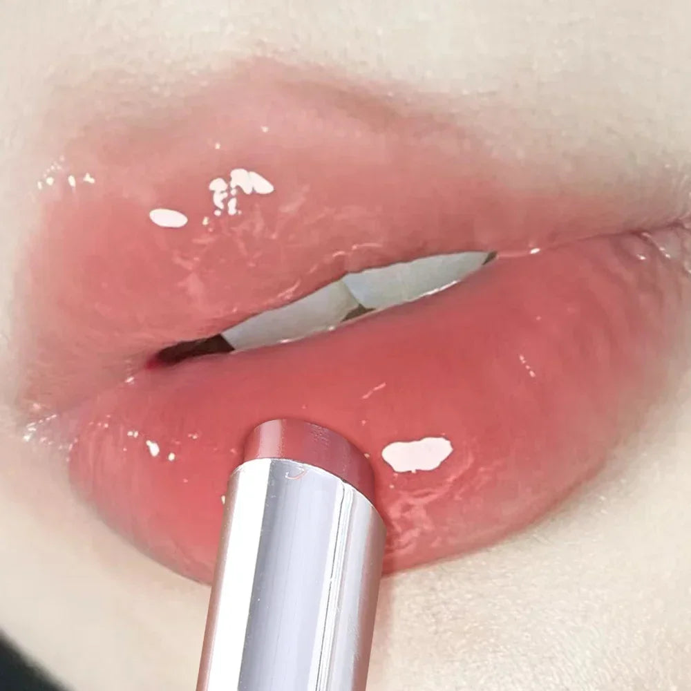 Clear Water Light Solid Lip Gloss Jelly Watery Pink Lipstick Pencil Moisturising Mirror Lipstick Pen Korean Lips Makeup Cosmetic - Seprincess