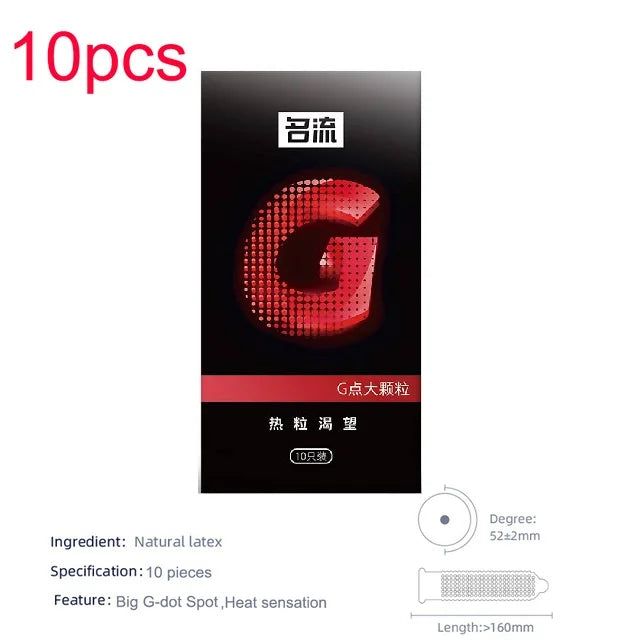 G-spot Condom Adult Sex Toy 520 Particles Rubber Penis For Sleeves Stimulation Erotic Safety Condom Male Intimate Goods Sex Shop - Seprincess