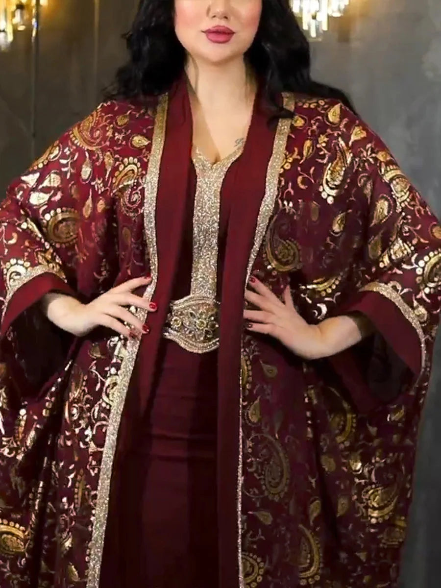 Abayas For Women Dubai Luxury 2024 African Muslim Fashion Dress Caftan Marocain Evening Party Dresses Robe Djellaba Femme - Seprincess