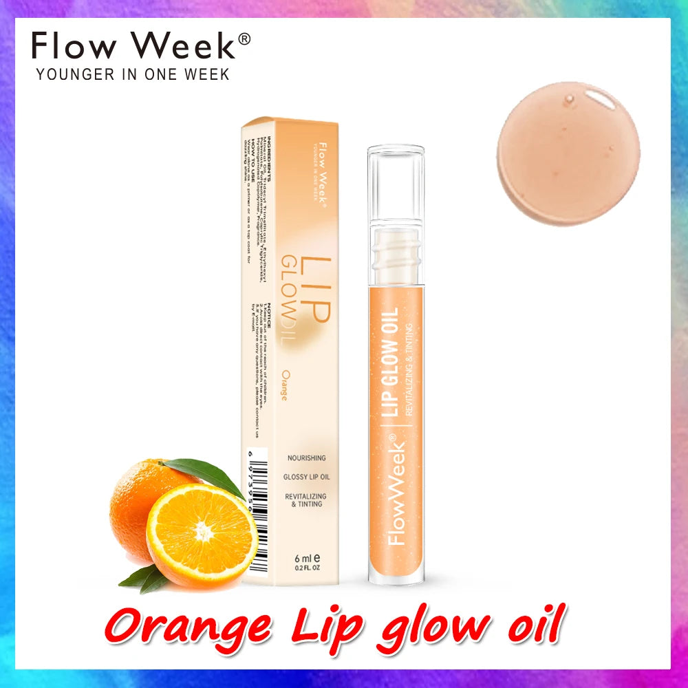 FlowWeek Lip Gloss Moisturizing Lip Plumper Gloss Universal Lip Luminizer Long Lasting Glitter Liquid Lipstick 3Colors - Seprincess