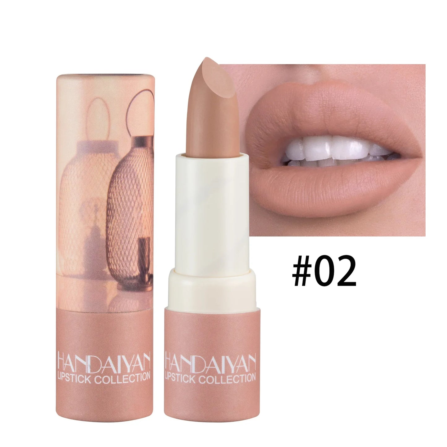 Waterproof Nude Brown Matte Lipsticks 8 Colors Long Lasting Not Fading Sexy Red Pink Velvet Lipstick Pencil Lips Makeup Cosmetic - Seprincess