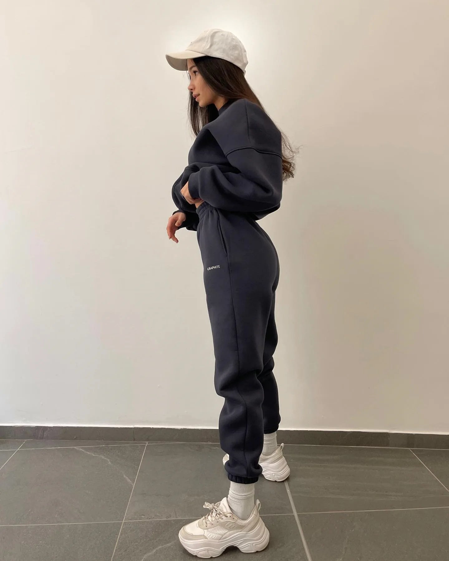 Autumn And Winter New Casual Sports Women's Suit Fashion Solid Color Simple Warm Pants Hoodie Female 2 Piece Set 2024