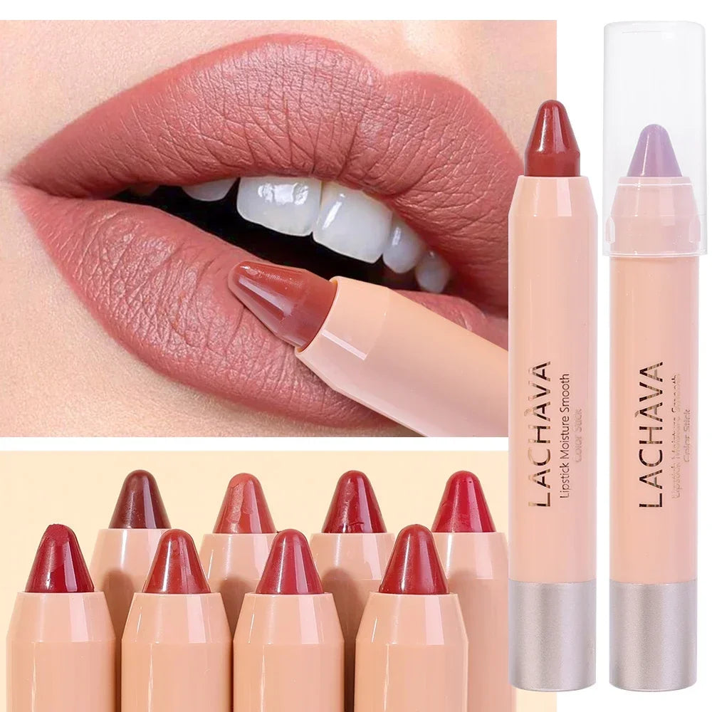 Nude Brown Lipliner Pen Waterproof Sexy Red Matte Contour Tint Lipstick Lasting Non-stick Cup Lipliner Pen Lips Korean Cosmetics - Seprincess