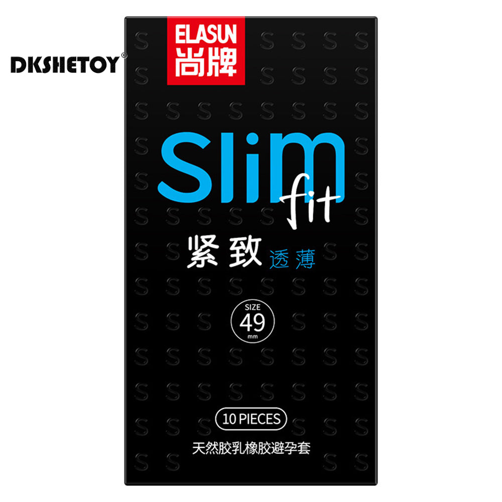 Elsun 49mm ultra thin Condoms  for men delay ejaculation Close Fit Slim Small Size penis sleeve Natural Condom Contraceptives - Seprincess