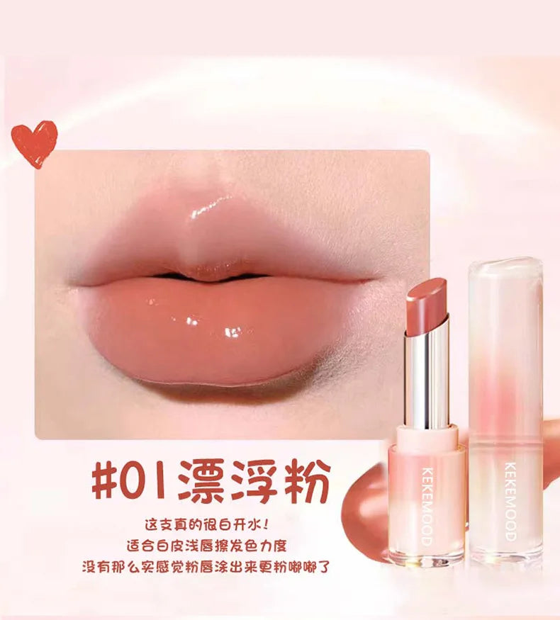 Kekemood Lingguang Lipstick Water Light Lipstick Mirror Moisturizing Female Whitening Lip Balm - Seprincess