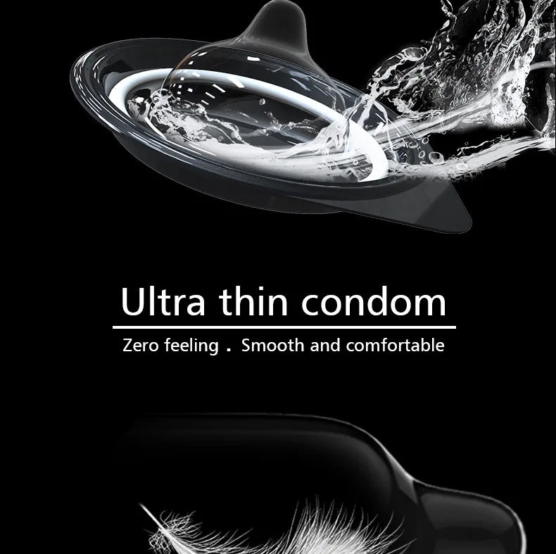 OLO Ultra Thin Condom 0.01 Feeling Penis Sleeve Hyaluronic Acids Rubber Latex Ejaculation Delay Condoms Intimate Sex Toy Product - Seprincess