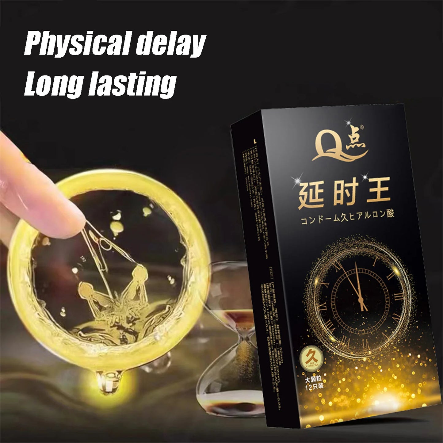 Large Dotted Condom Wolf's Teeth Barbed Male Granular G Spot Stimulation Contraception Penis Sleeves Sex Products Adult 18+ - Seprincess