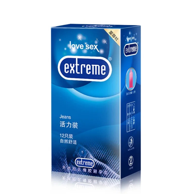 Men Condoms Natural Latex Penis Sleeve Sex Products Vaginal Stimulation Ultra Thin Condoms Safer Contraception - Seprincess