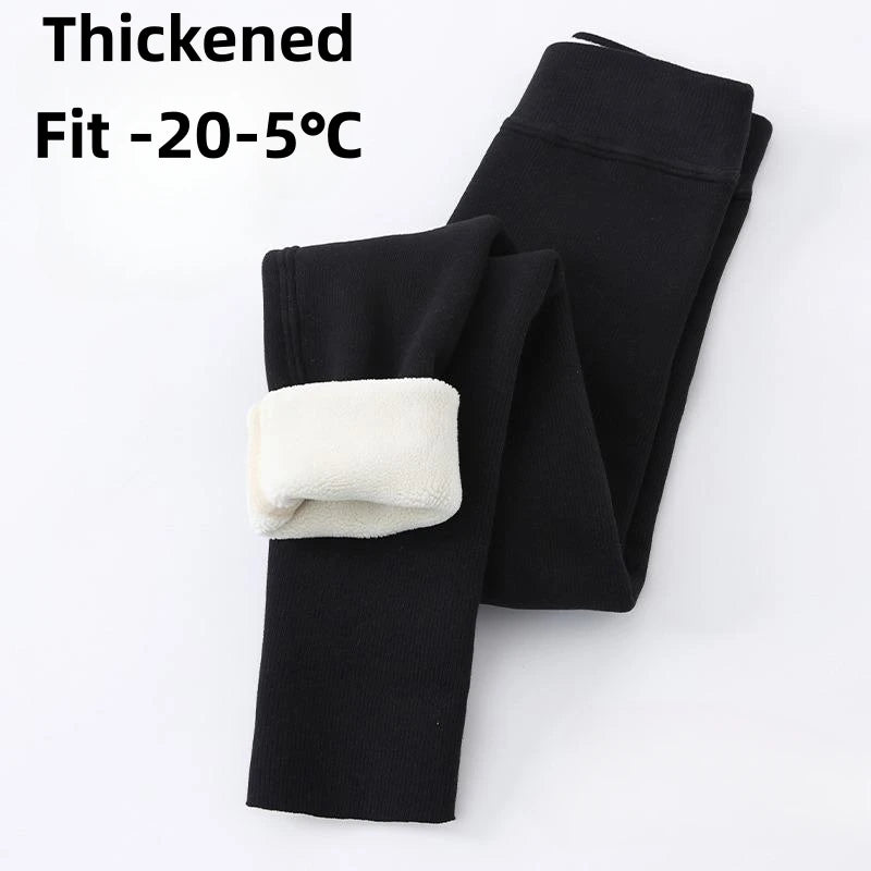 Ribbed Autumn Winter Girls Leggings Cotton Trousers Kids Pants Warm Fleece Pant Elastic Black Gray Solid Children Leggings