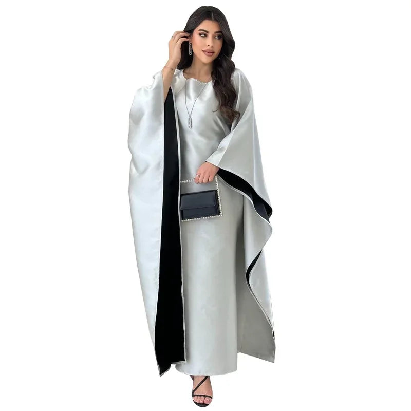 Plain Abaya Butterfly Dress Fashion Abayas for Women Dubai Turkey Muslim Party Dresses Islamic Modest Clothes Arabic Kaftan Robe - Seprincess