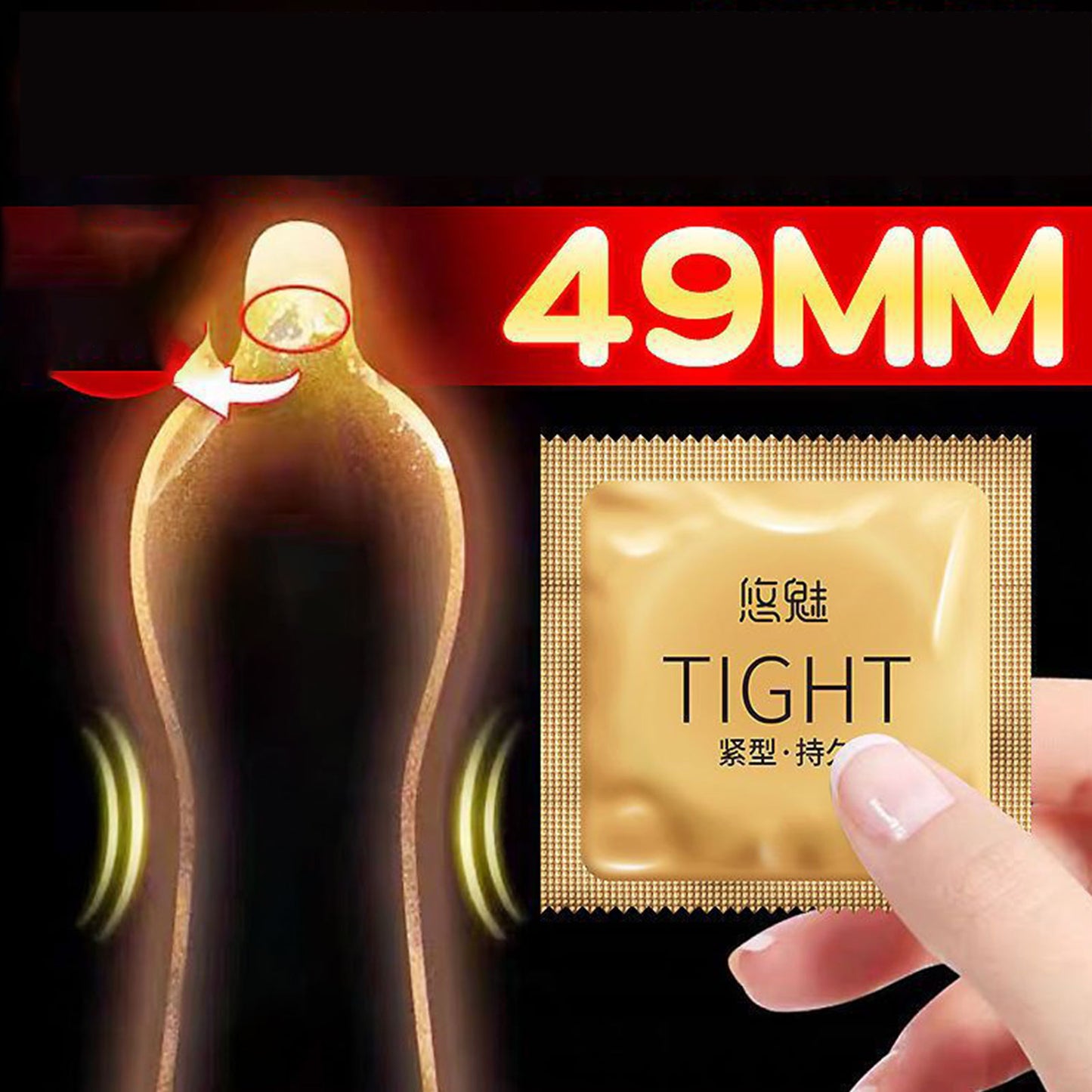 10pcs 49mm Small Size Condom Sex Toy Tight Slim Penis Sleeves Safe Contraception Condoms Male Cock Sex Product For Adult Men 18+ - Seprincess