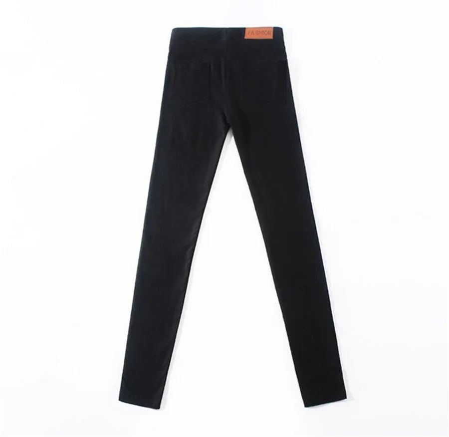 Womens Super Stretch Comfy Denim Skinny Pants  Butt Black Skinny Jeans Elastic Waist Ankle Legging