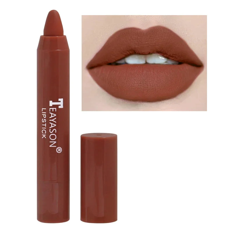 12 Colors Matte Lipsticks Waterproof Matte Lipstick Lip Sticks Cosmetic Easy To Wear Matte Batom Makeup Lipstick Sexy Gift - Seprincess