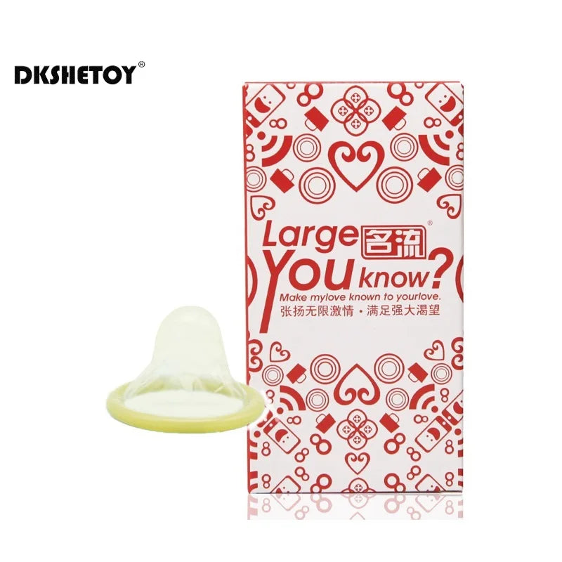 Mingliu Large Ultra Thin Condoms Sexy  Lubricating Natural Latex Safe Male Contraception Penis Sleeve For Sex Toys For Man EC - Seprincess