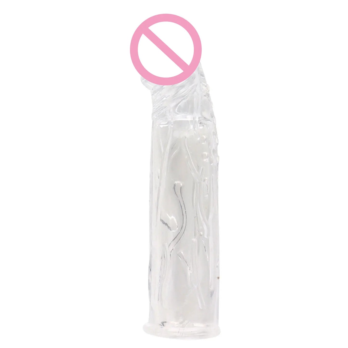 Reusable Penis Enlarger Condoms Ribbed G-Point Sex Toys Passionate Latex Contraceptives Sex Goods for Men Delay Ejaculation 18+ - Seprincess