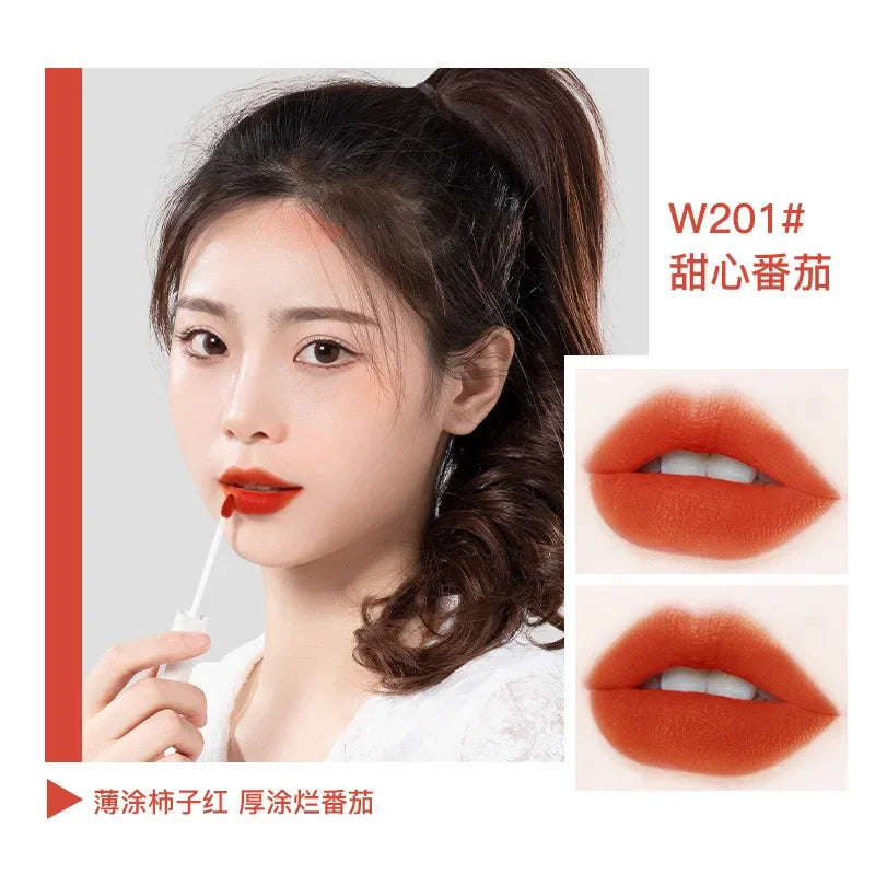 Velvet Orange Lipstick Brighten Skin Matte Lipsticks Waterproof Long Lasting Lip Stick Lip Tint Women Korean Cosmetic Lip Glaze - Seprincess