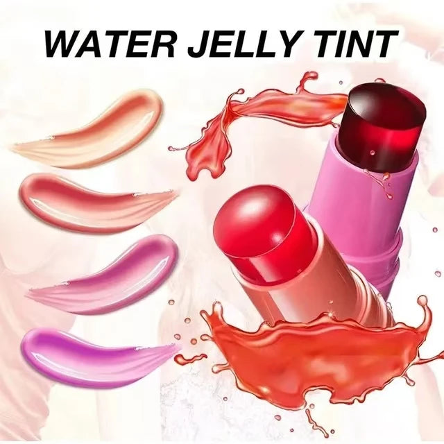 3-in-1 Milk Jelly Tint Facial Blusher Wand Moisturized Long Lasting Matte Rouge Cheek Contour Lipstick Sticker Beauty Makeup Kit - Seprincess