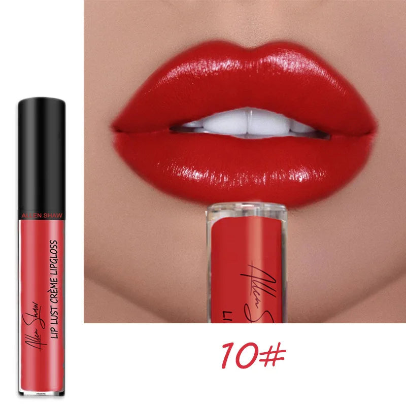 12 Colors Sexy Women Lipstick Waterproof Long Lasting Moist Lip Gloss Vivid Colorful Lipgloss Women Makeup maquiagem - Seprincess