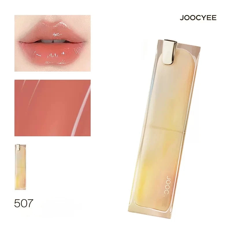 Joocyee Glazed Rouge Upgrade Crystal Frozen Film Version Moisturize Glass Lipstick Lip Makeup Smoky Longlasting Lipstick