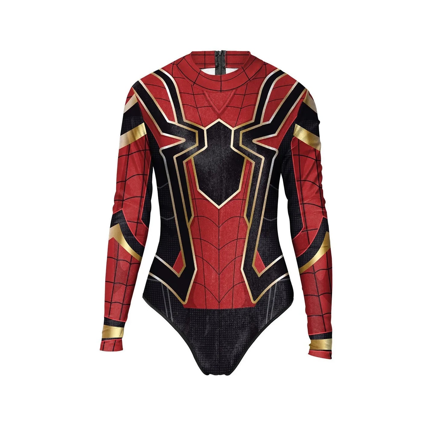 2024 New Superhero Bodysuit for Women Men Spiderman Iron Man Cosplay 3D Print Long Sleeve Swimsuit Adult Carnival Costume - Seprincess