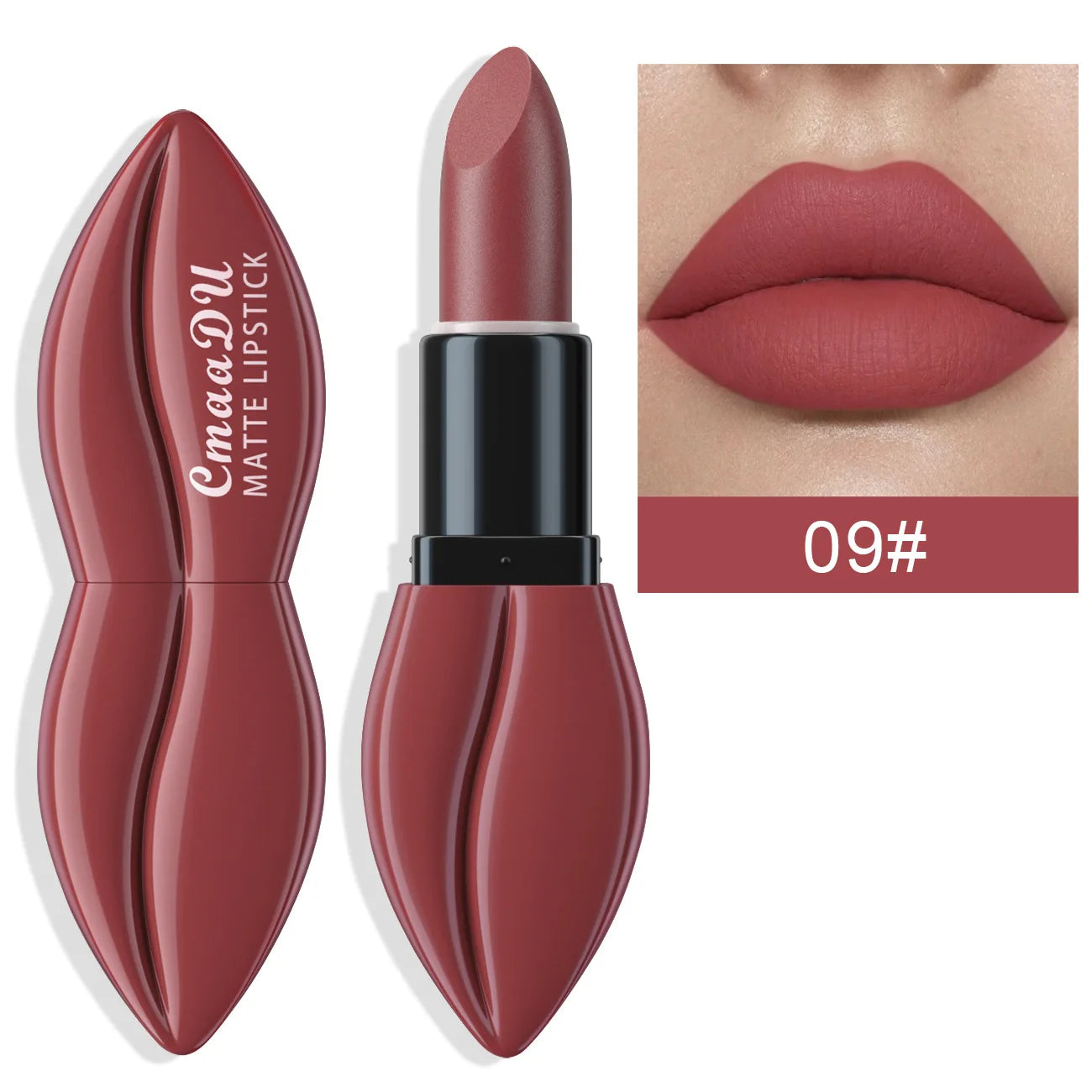 Natural Smooth Matte Waterproof Velvet Nude Lipstick Sexy Red Brown Lip stick Pigments Makeup Lipgloss Long Lasting Profissional - Seprincess