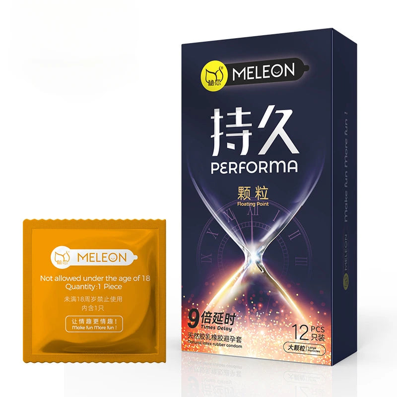 10/12pcs Particle Condoms for Men Delay Ejaculation Latex Penis Sleeve Long Lasting Condones Sexulaes Toys for Adults Sexshop - Seprincess