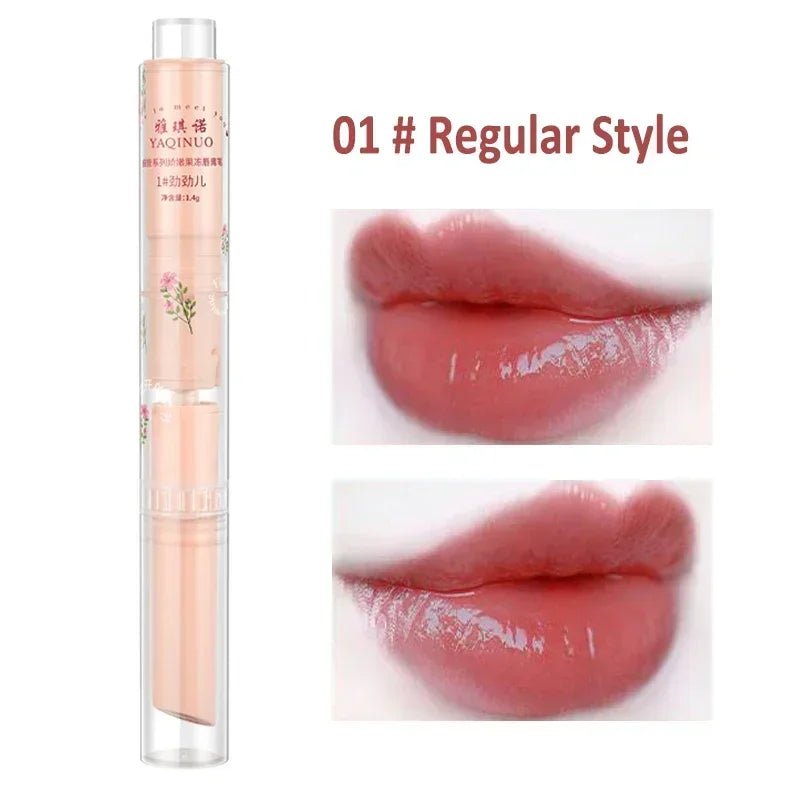 Love Shape Jelly Lipstick Waterproof Non-stick Cup Mirror Solid Lip Gloss Clear Lasting Moisturizing Lip Stick Makeup Cosmetic